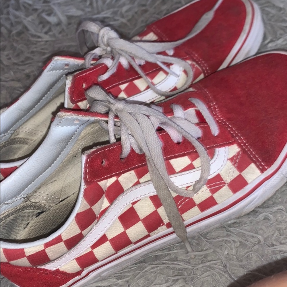 COPY - red checkered vans